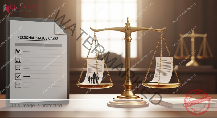 هل تخسر حقوقك؟ الطلاق في المحكمة الجعفرية بالكويت ميزان العدالة يرمز إلى قضايا الأحوال الشخصية في الكويت، مع مستندات قانونية تمثل الطلاق والحضانة وفق القانون الجعفري. الطلاق في المحكمة الجعفرية بالكويت