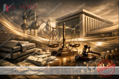 تصوير تحقيقي لجريمة غسل الأموال في الكويت يعكس الرقابة القانونية والتحليل المالي