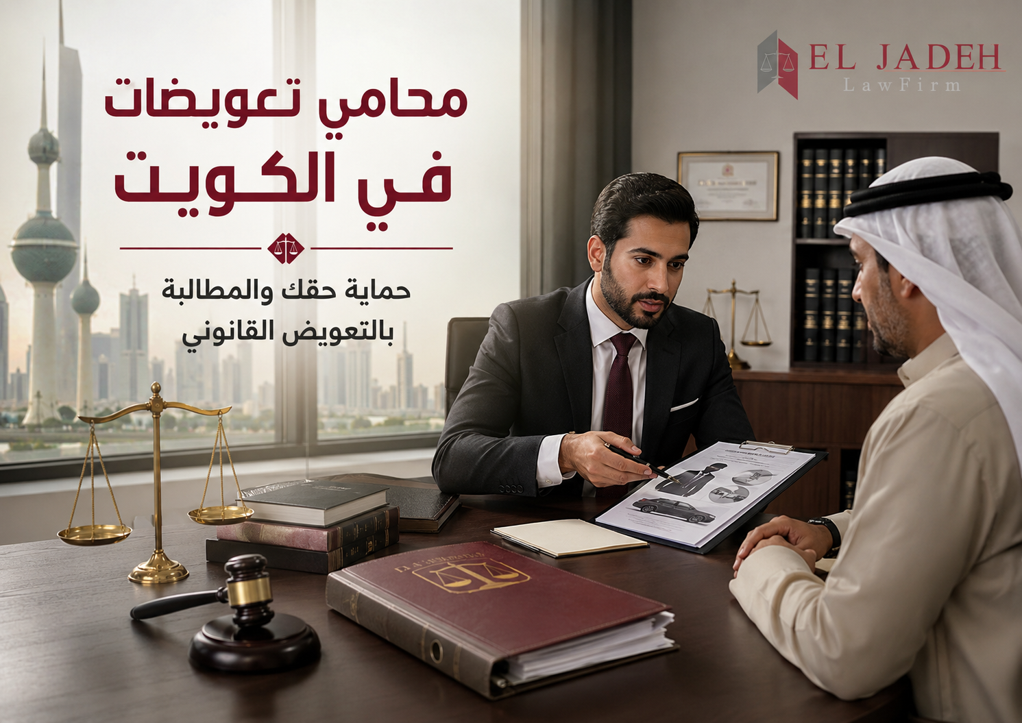 محامي تعويضات في الكويت لاسترداد حقك كاملًا