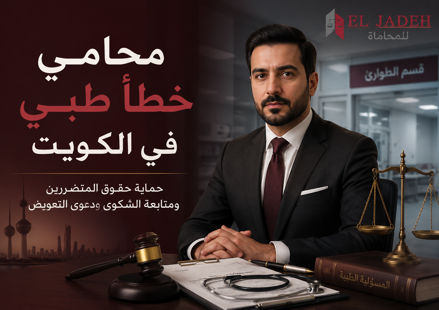محامي خطأ طبي في الكويت: لا تترك حقك يضيع